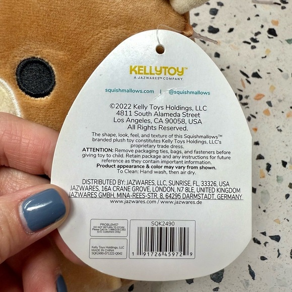 NEW Squishmallows Wilfred 7” Bull Ribbed Horn Tan Plushie Stuffed Animal Sz S - Picture 7 of 10